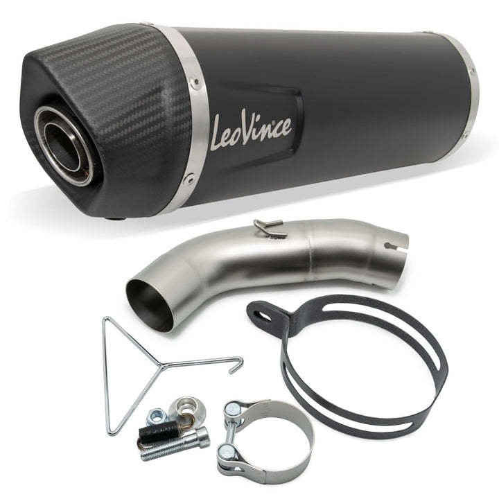 Endschalldämpfer/Auspuffanlage LeoVince SLIP-ON SBK LV ONE EVO Black Edition, Edelstahl schwarz, Car