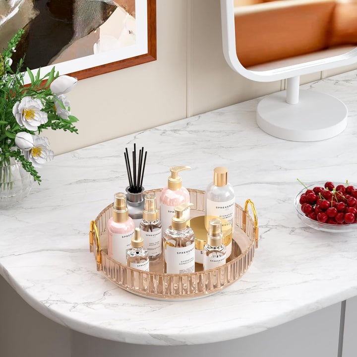 MOACC Make Up Kosmetik Organizer, 360° Drehbar Aufbewahrung, Schmink Organizers für Dresser Schminkt