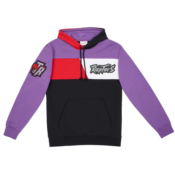 Mitchell & Ness Toronto Raptors Color Blocked NBA Fleece Hoodie, M