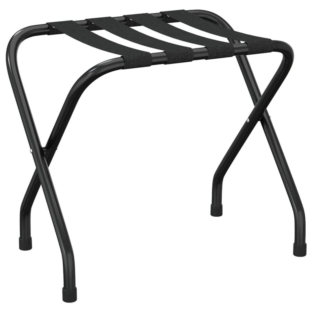 Festnight Kofferständer Klappbar Kofferablage Gepäckablage Schwarz 56x40x49 cm Gepäckständer Metallg