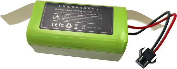 14.4V 2600mAh Ersatz Akku für Ecovacs Deebot N79 N79S DN622, für Tesvor X500 S4 S6, für Eufy RoboVac