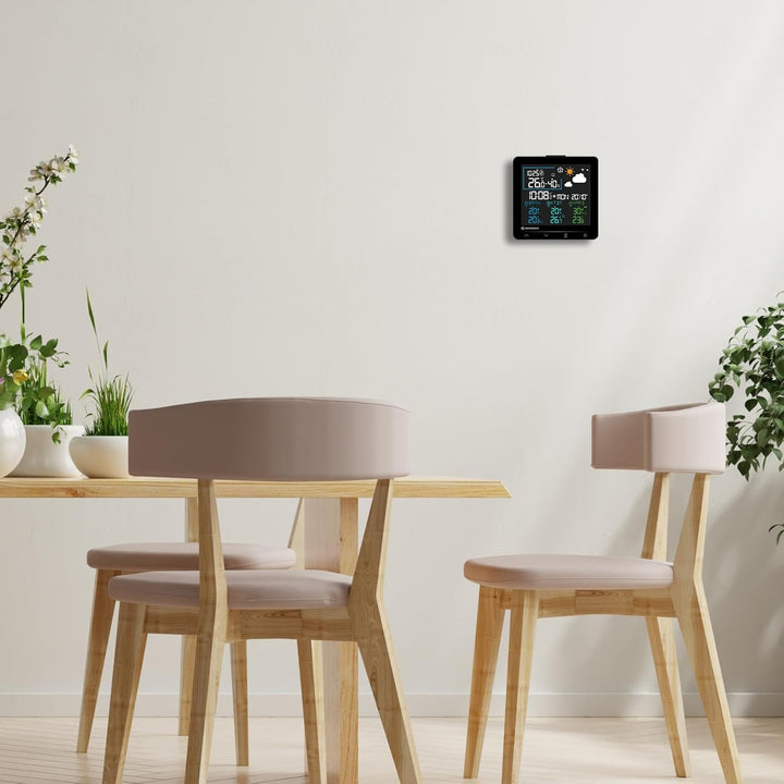 Bresser Quadro Individio Wetterstation NV mit 3 Aussensensoren, integriertem Thermo-Hygrometer, 4 Me