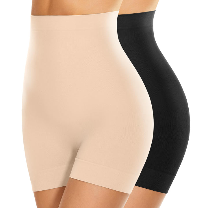 SIMIYA Bauchweg Unterhose Damen Hohe Taille Shapewear Leichte Bauchkontrolle Nahtlose Miederhose Leg