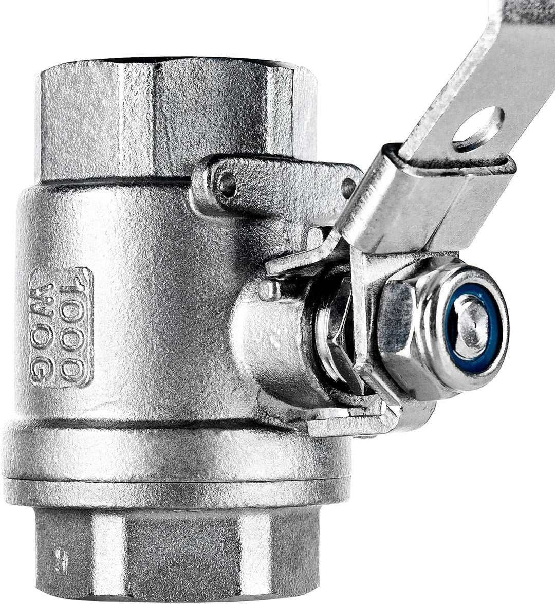 FSA Kugelhahn Edelstahl 316 1" 2-Teilig 2-Wege