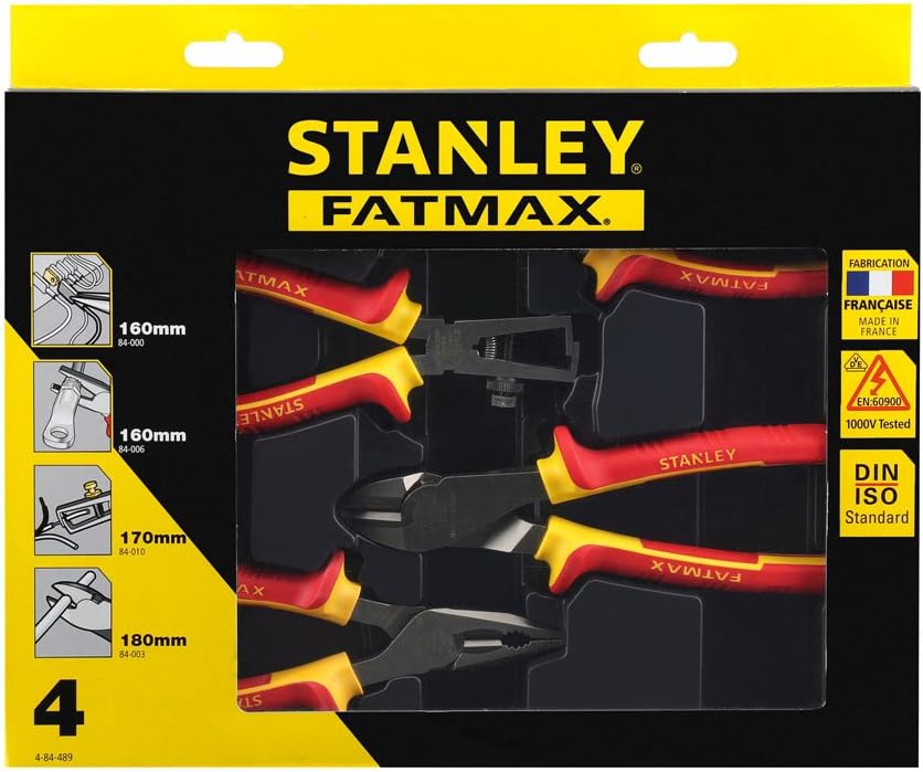 Stanley Fat Max Zangenset VDE 4-teilig, 4-84-489 1 Gelb, 1 Gelb
