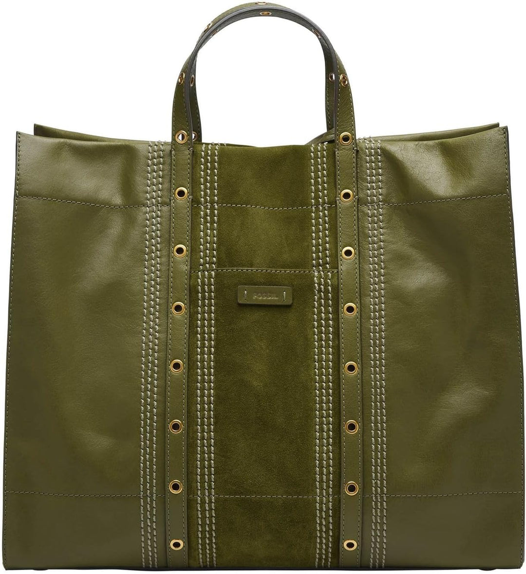 Fossil Carmen Tote Green Moss