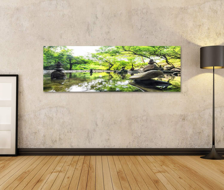 islandburner Bild auf Leinwand Zen Meditation Landschaft Ruhe Spirituelle Natur Umwelt Stein Balance