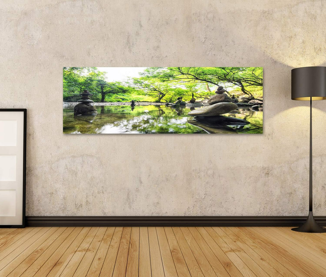 islandburner Bild auf Leinwand Zen Meditation Landschaft Ruhe Spirituelle Natur Umwelt Stein Balance