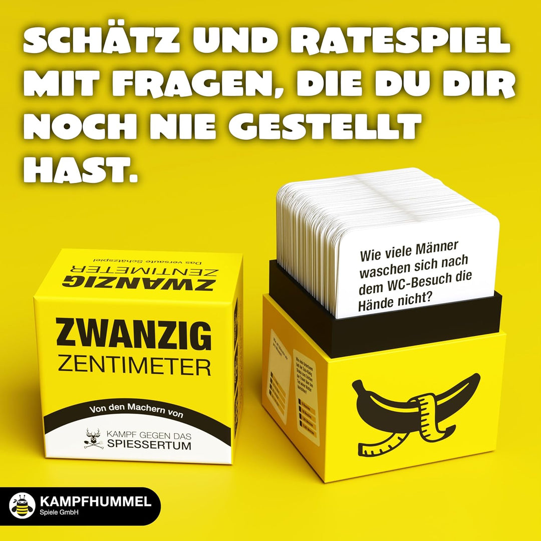 Kampf gegen das Spiessertum Zwanzig Zentimeter – Das versaute Schätzspiel | Witziges Schätz- und Rat