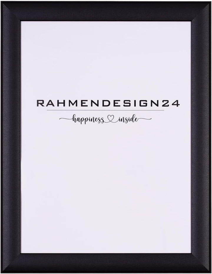 Rahmendesign24 Bilderrahmen Fiona 40x80 Schwarz (matt) Fotorahmen, Wechselrahmen, Posterrahmen, Puzz