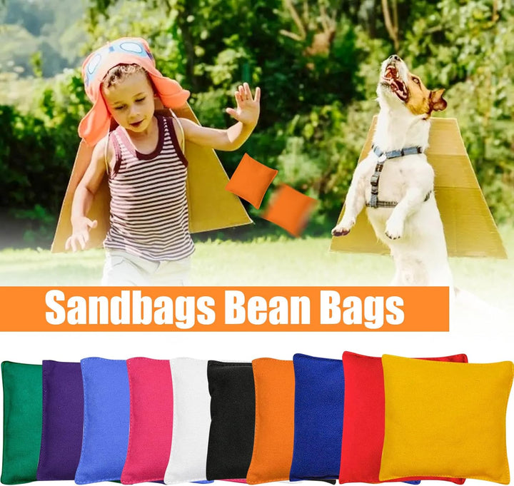 Oneroomone 10 Stück Cornhole Säckchen, Cornhole Spiel, Sackloch Spiel, Quadratische Wurfsäckchen Für