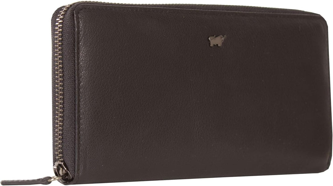 BRAUN BÜFFEL Anna Geldbörse RFID Leder 19 cm Schwarz, Schwarz
