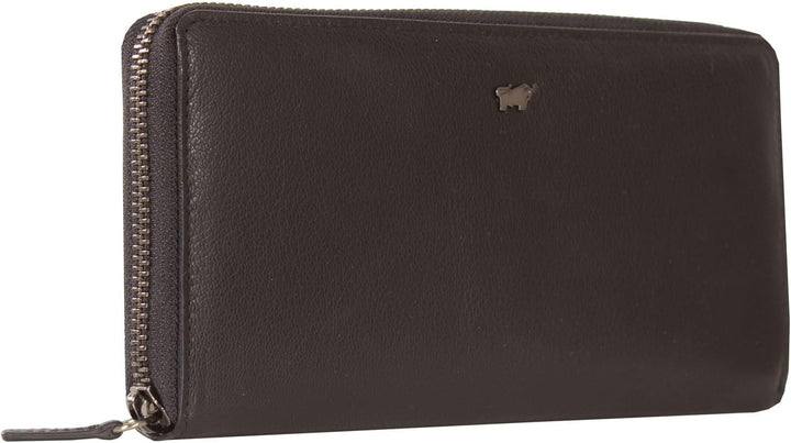 BRAUN BÜFFEL Anna Geldbörse RFID Leder 19 cm Schwarz, Schwarz