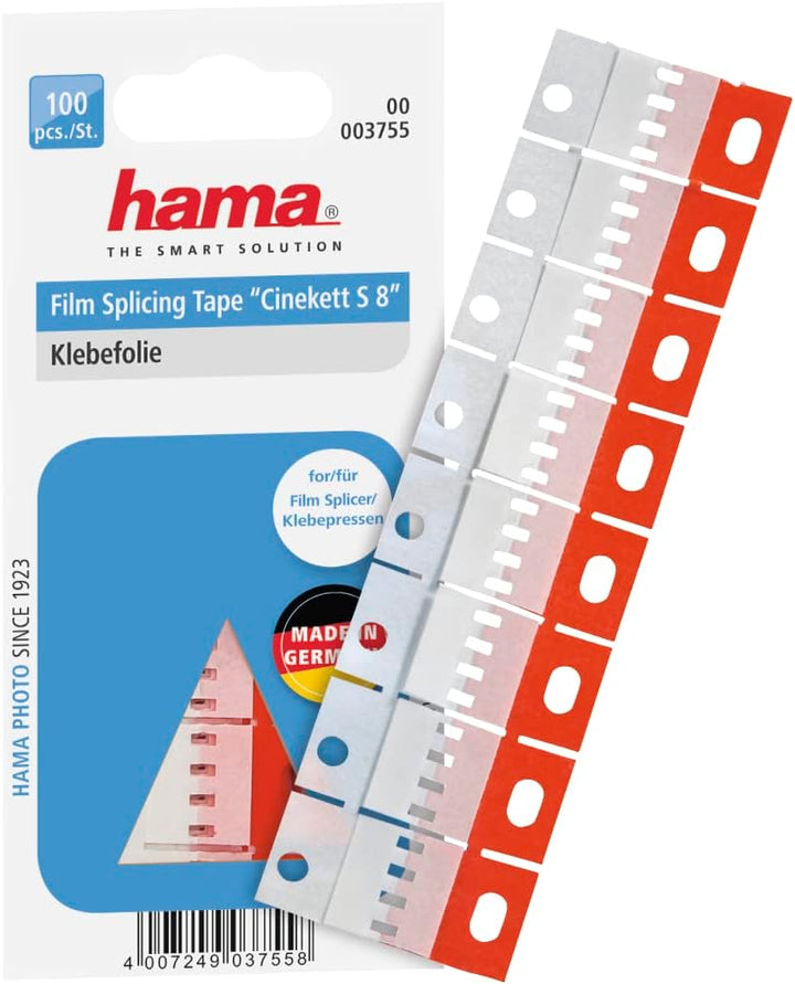 Hama Klebefolie für Super 8 Filme, 100 Stück, Cinekett, Rot
