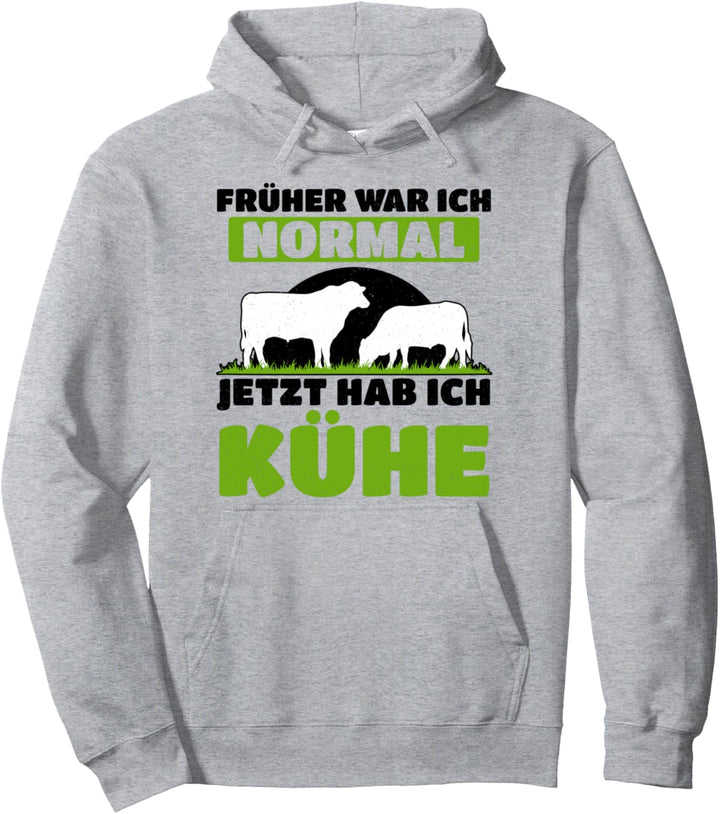 Früher War Ich Normal Jetzt Habe Ich Kühe Landwirt Bauer Pullover Hoodie