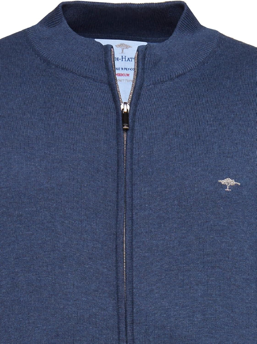 FYNCH-HATTON Weicher Strickjacke aus feiner Baumwolle mit Reissverschluss S Earth, S Earth