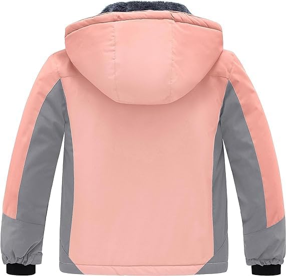 Wantdo Mädchen Berg Ski Jacke Warmer Winter Fleece Mäntel Wasserdichter Atmungsaktive RegenMäntel Ou