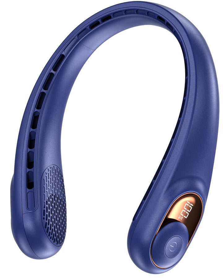 KIDEE Nackenventilator, Halsventilator 360° Luftstrom, Tragbarer Neck Fan zum Umhängen, Ultraleise M