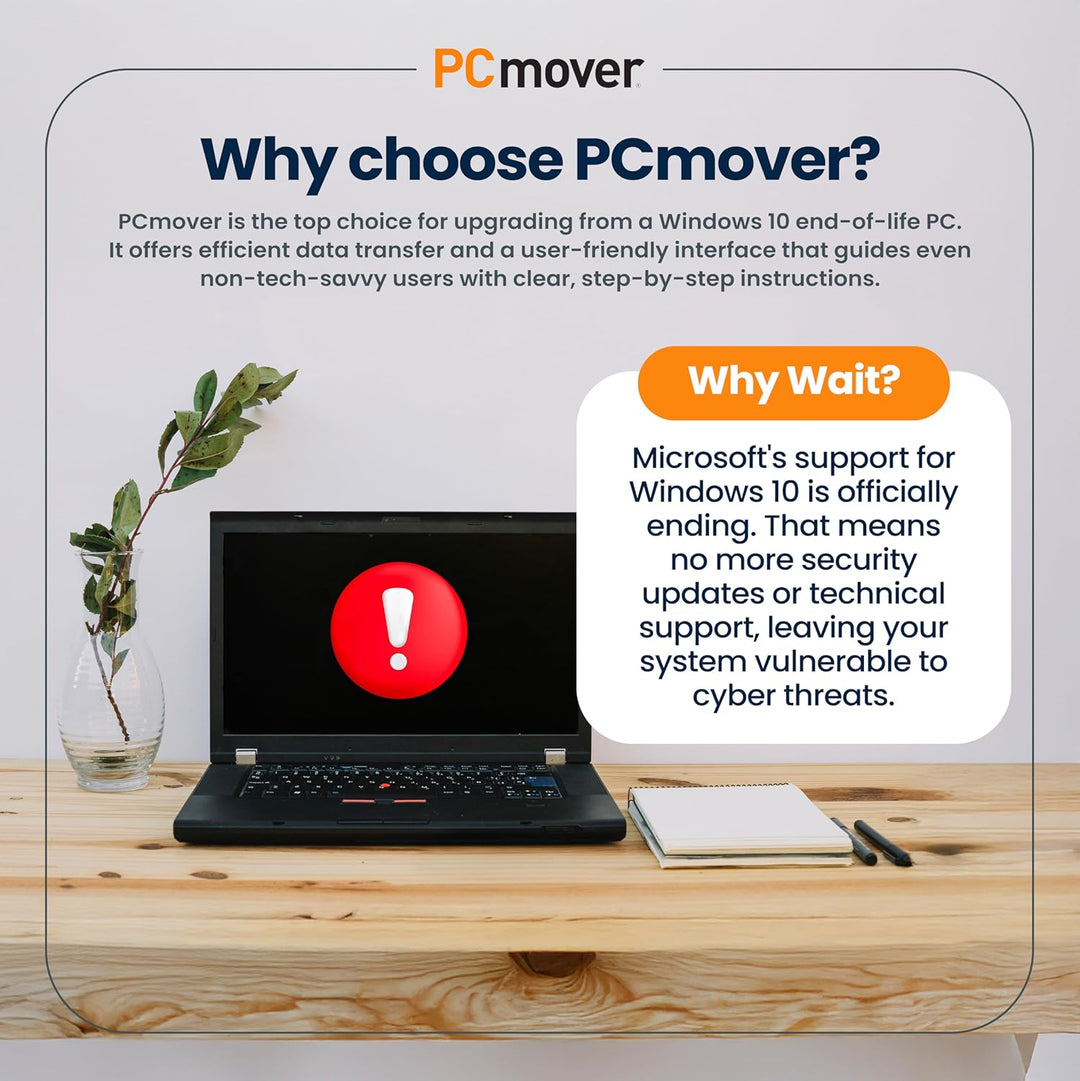 LAPLINK PCmover Professional 11 – Migration Software, für Dateien, Ordner & Programme, 5 Gbps Super