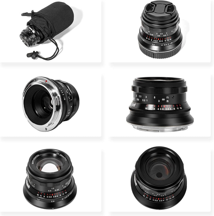 PERGEAR 35mm F1.4 Vollformat-Objektiv mit manuellem Fokus, kompatibel mit spiegellosen Vollformat-L-