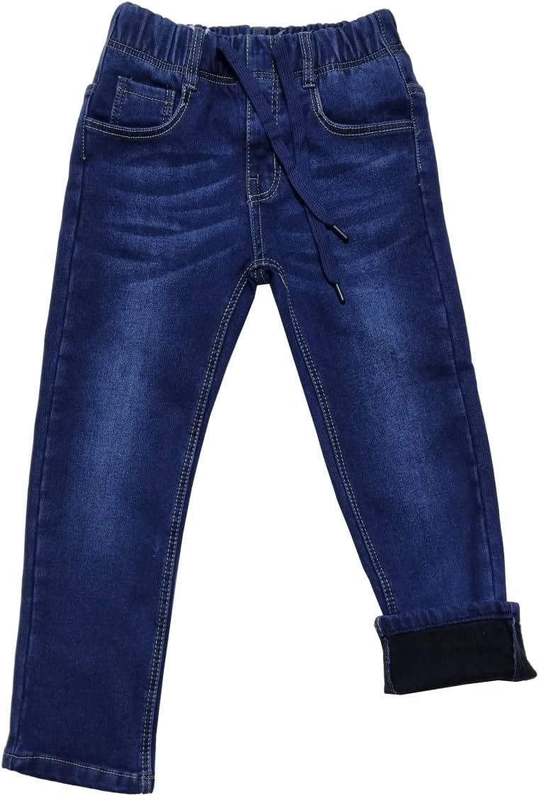 Fashion Boy Thermohose, Winterhose, gefütterte Stretch Hose, JT5872e 122 Blau., 122 Blau.
