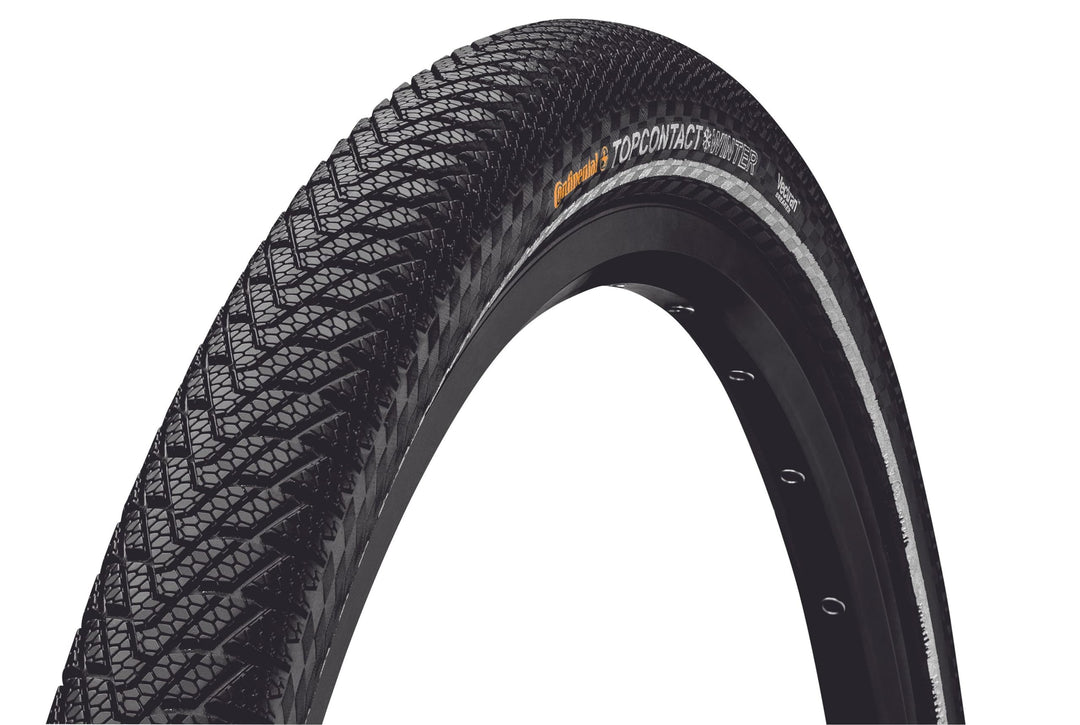 Continental Faltreifen Top Contact Winter II, Black/Black Reflex 700 x 37C, 700 x 37C