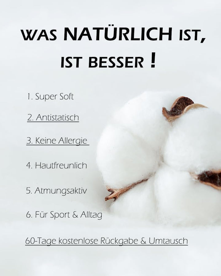 Gefütterte Thermounterwäsche Set aus Baumwolle - Extra Warme Herren Funktionsunterwäsche - Winter Sk