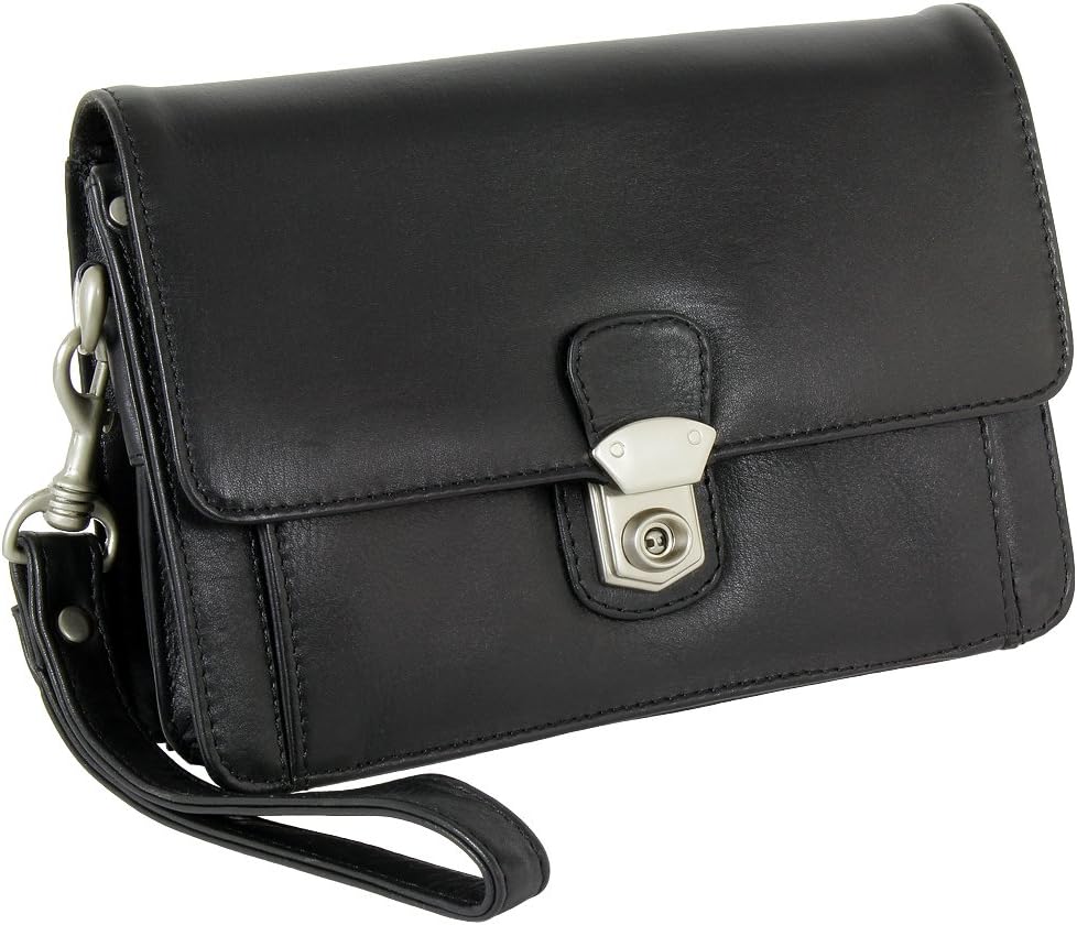 Branco Business Herren Handgelenktasche Herrentasche Tasche schwarz | braun | natur Leder - sehr hoc