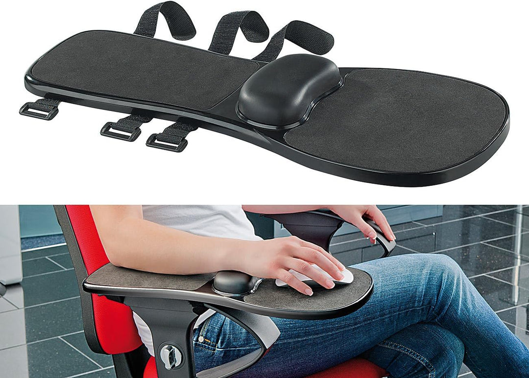 General Office Armlehnentisch: Tisch- und Armlehnen-Mauspad mit Komfort-Gelenkstütze (Handauflage, H