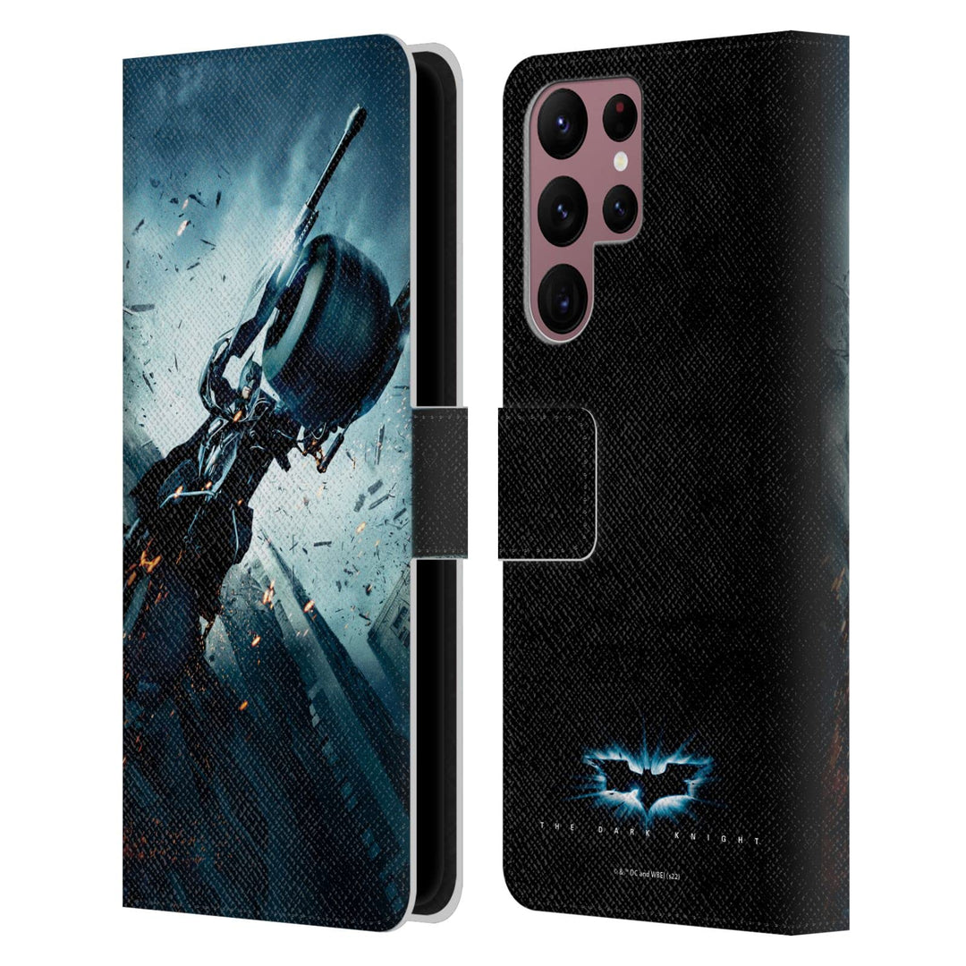 Head Case Designs Offizielle The Dark Knight Batman Batpod Wichtige Kunst Leder-Wallet-Hülle Kompati