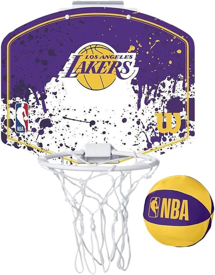 Wilson Unisex-Adult NBA Team Mini Hoop Basketball Einheitsgrösse Los Angeles Lakers, Einheitsgrösse