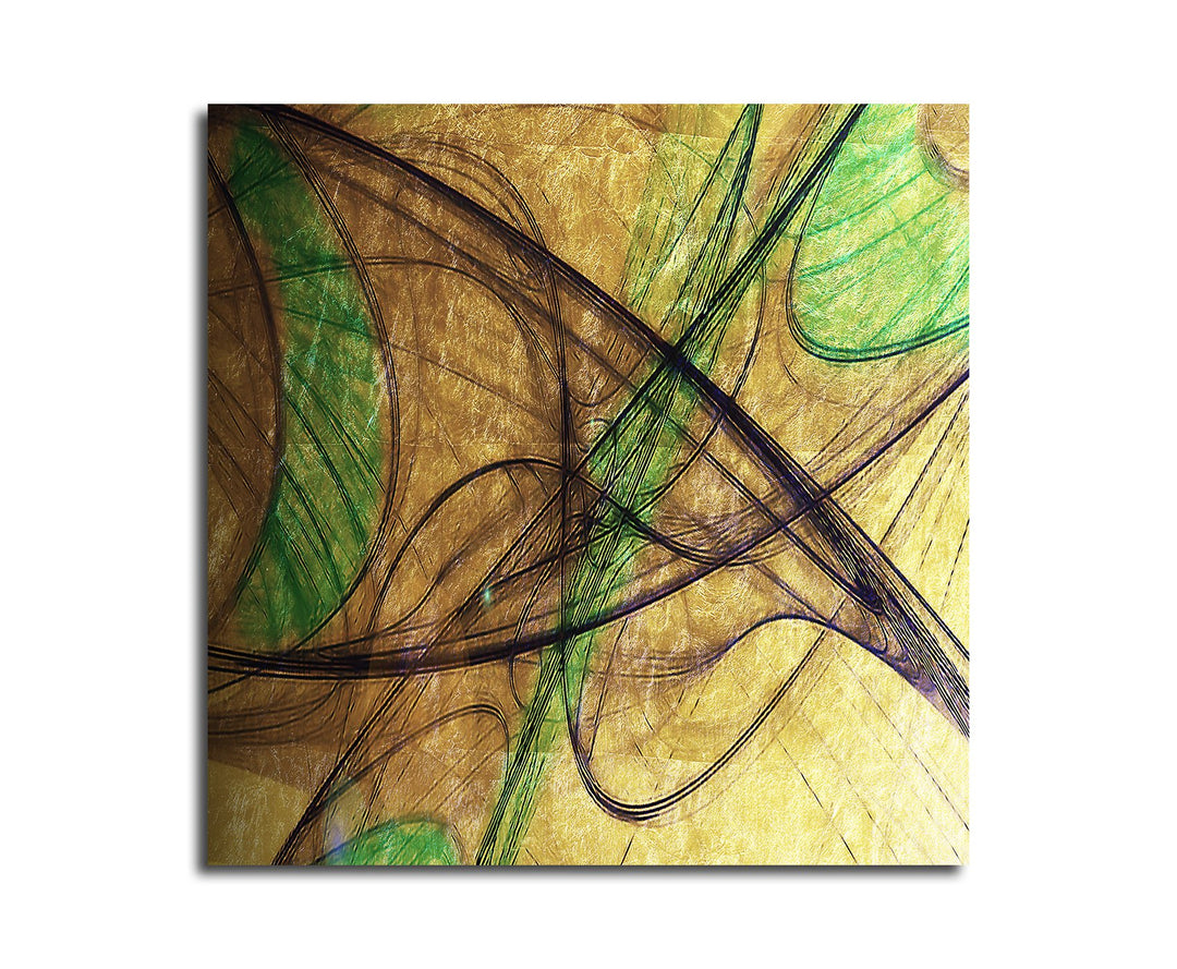 Paul Sinus Art Modernes Wandbild Abstrakt022_60x60cm Abstrakte Kunst Kunstdruck auf Leinwand Zeitlos