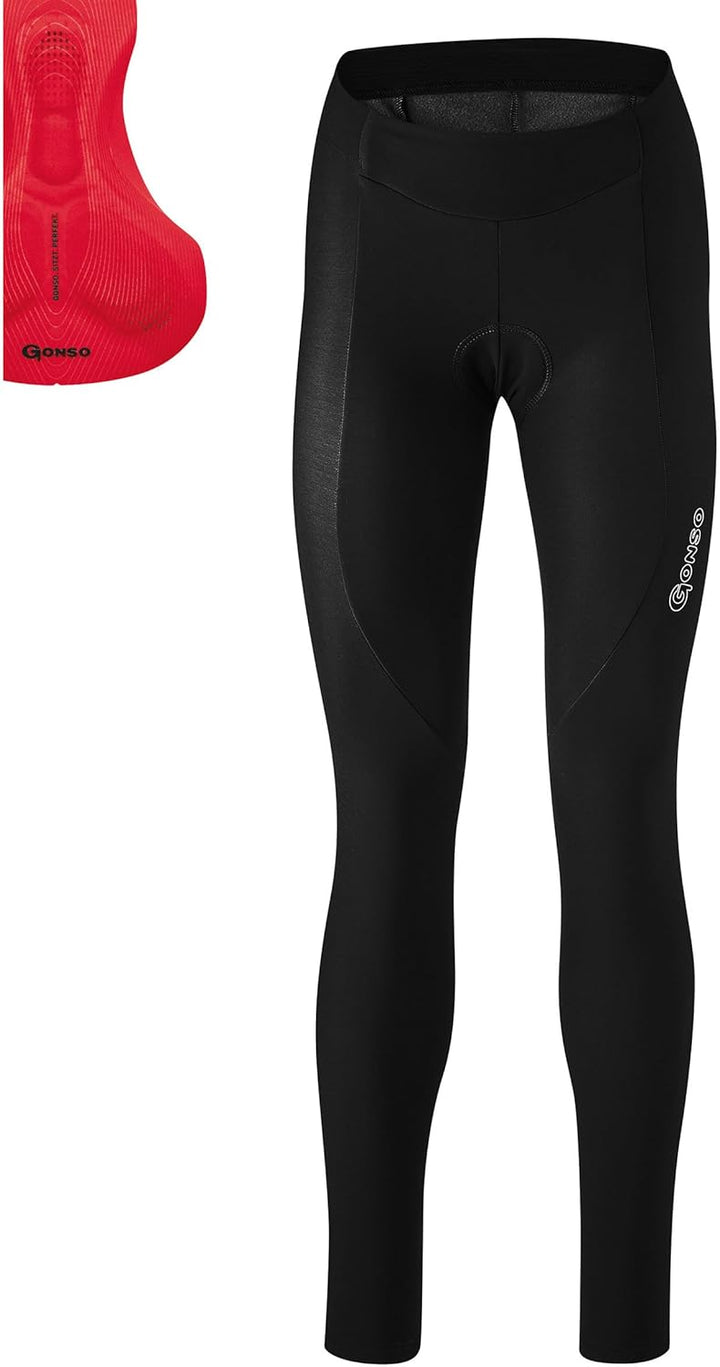 Gonso Damen Radhose (lang) Sitivo Tight W, 44 Lang Schwarz / Fire