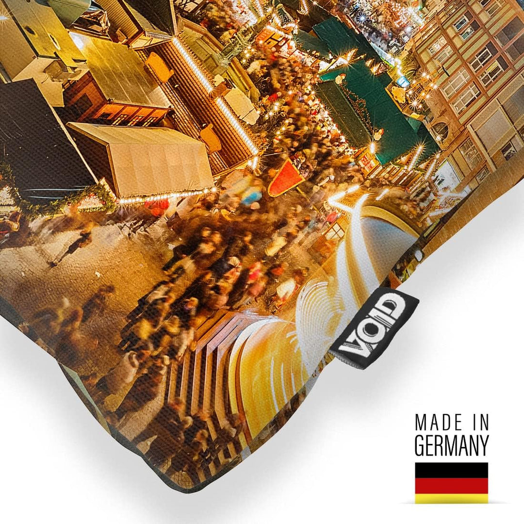 VOID Weihnachtsmarkt Frankfurt Kissenbezug Kissenhülle Sofakissen Kissen Deko Weihnachten Winter Wei