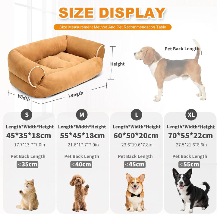 PETCUTE Katzenbett Haustierbett für Katzen und Hunde,Waschbares Orthopädisches Hundebett für Kleine