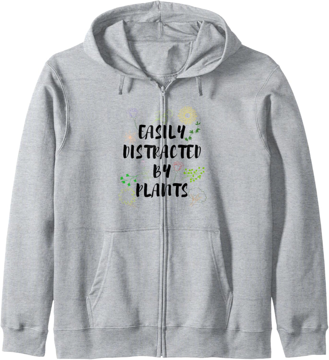 Abgelenkt durch Pflanzen Ironisch Gärtnern Kapuzenjacke