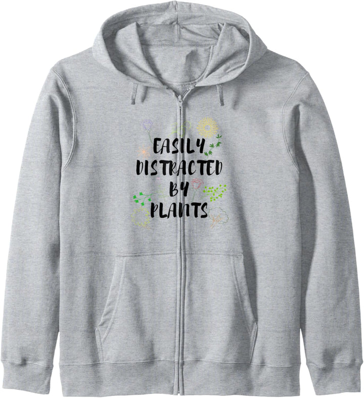Abgelenkt durch Pflanzen Ironisch Gärtnern Kapuzenjacke