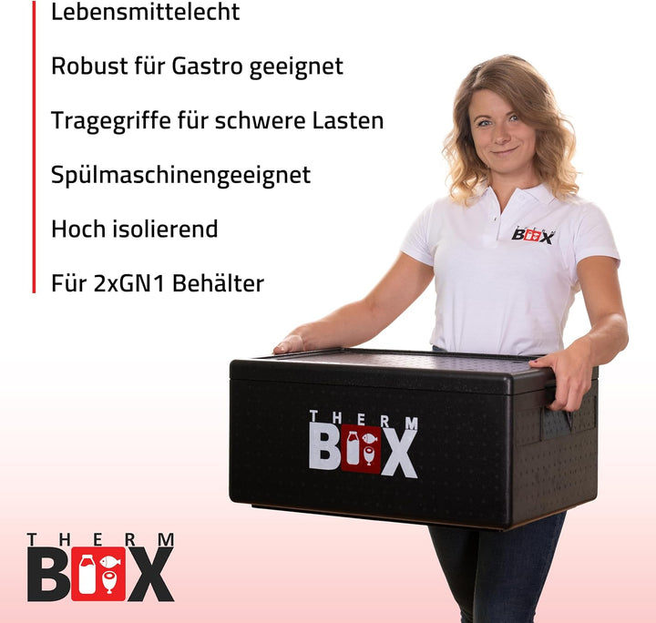 THERM BOX Profi Styroporboxen 5L bis 80L stapelbar Isolierbox Thermobox Warmhaltebox Kühlbox Thermob