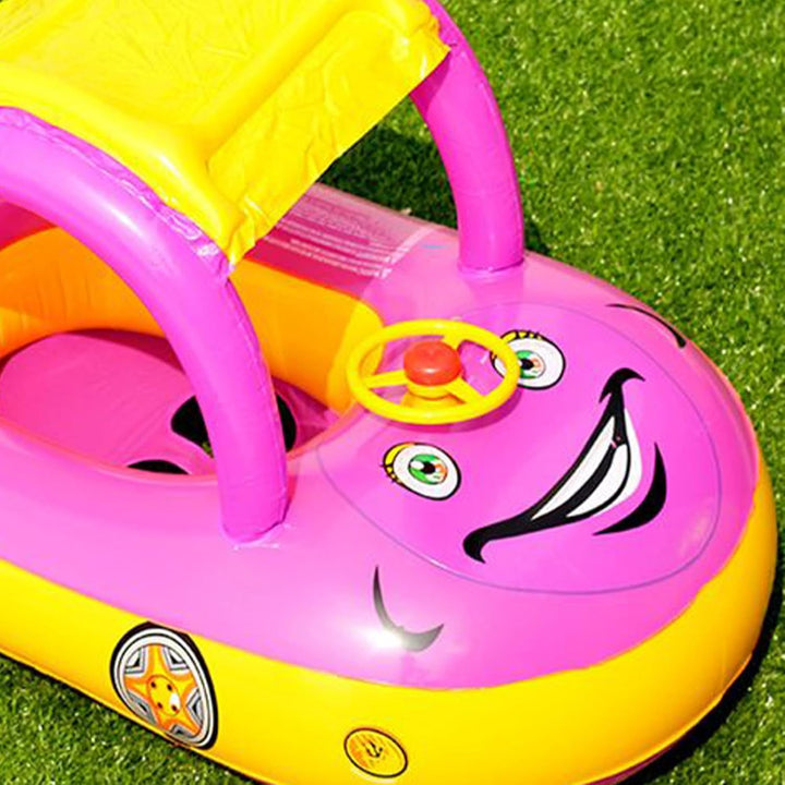 Schwimmring Baby Mit Sonnendach, Float Schwimmreifen Baby, Pool Sicherheitssitz, Aufblasbares Spielz