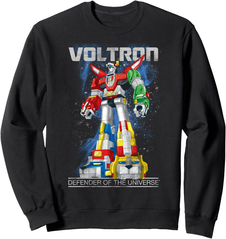 Voltron: Retro Defender Space Distressed Sweatshirt