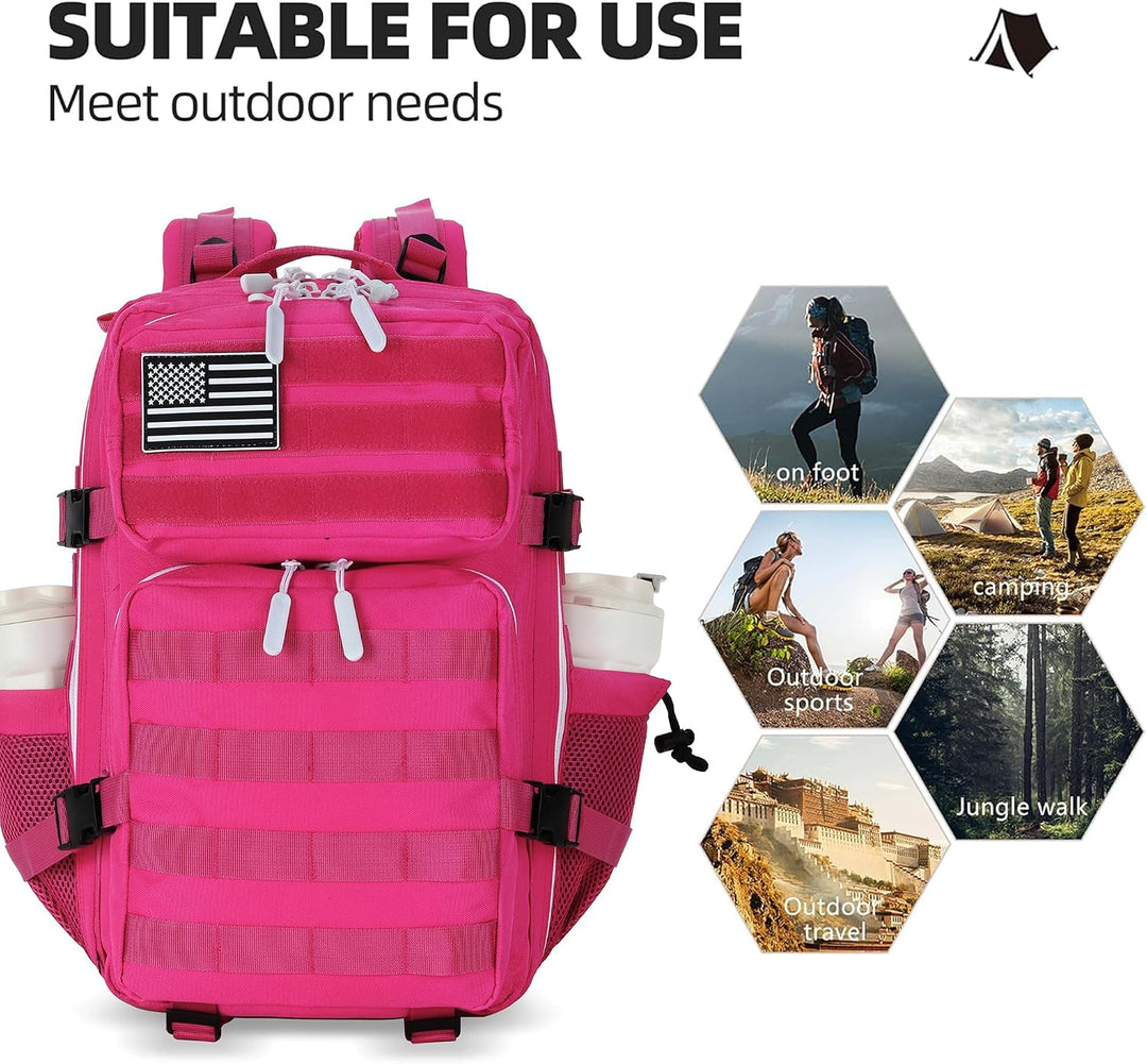 Lovelinks21 Taktischer Assault-Rucksack, 45 L, 3 Tage Pack Mit Molle Wasserdicht für Taktische Einsä