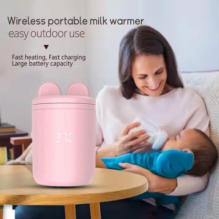 Aka & Lou Babyflaschenwärmer für unterwegs, schnelles Aufhitzen, 4 Temperaturstufen, auslaufsicher,