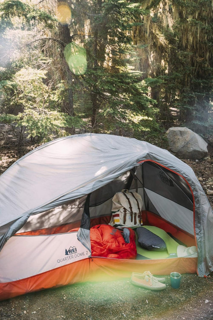 Klymit Unisex V New Sheet for Sleeping Pad, Orange/Grau, gesteppt Luxe (193 x 76 cm), Luxe (193 x 76