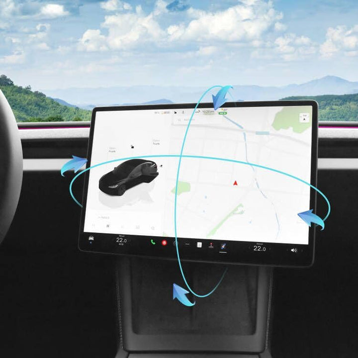 AAMHHM Bildschirm Schwenkhalterung für Tesla Model 3 Highland 2024 Links/Rechts 30° Up/Down 15° Dreh