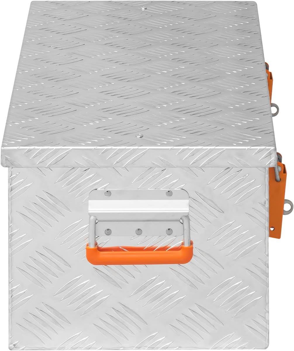 alubox Werkzeugkiste Riffelblech ABX-RL45 Aluminium 1,5mm Werkzeugkiste leicht und robust 45 Liter 0
