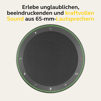 Jabra Speak2 75 schnurlose Freisprechlösung mit USB-A Bluetooth-Adapter, 4 Mikrofone mit Geräuschunt