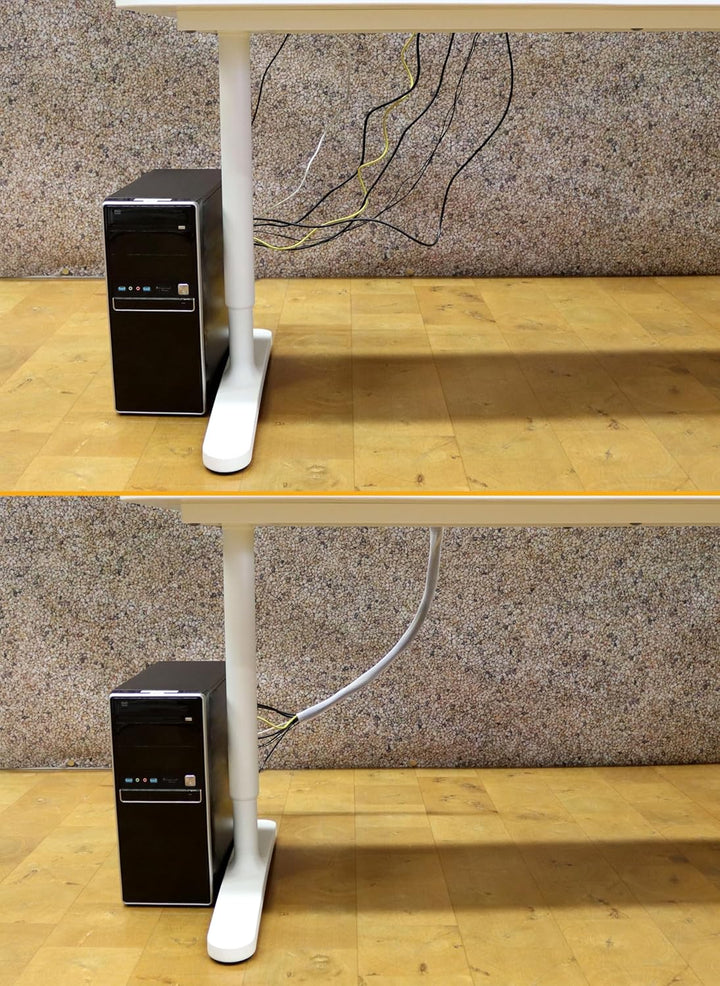 RICOO Kabelkanal Grau 500cm lang x 13,5cm breit Z9135G-5 Kabelschlauch wiederverschliessbar mit Klet