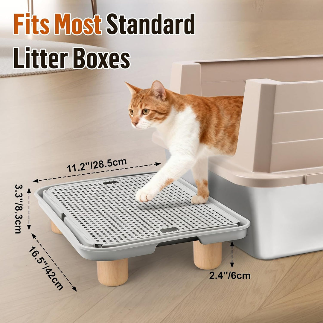 Katzentoilettenrampe mit Filterfunktion, Katzentreppe aus Kunststoff, Katzentoiletten-Filterpedal fü
