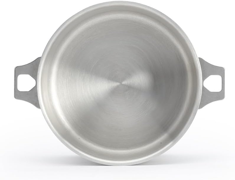 DE BUYER Kasserolle-Bratentopf, Edelstahl, Silber, 20 cm 27.4 x 0.8 x 10 cm, 27.4 x 0.8 x 10 cm