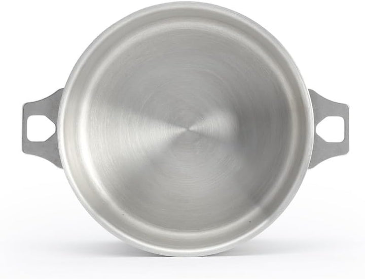 DE BUYER Kasserolle-Bratentopf, Edelstahl, Silber, 20 cm 27.4 x 0.8 x 10 cm, 27.4 x 0.8 x 10 cm
